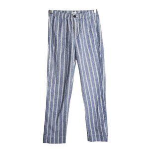 John Galt by Brandy Melville Blue & White Striped Tilden Pants One Size